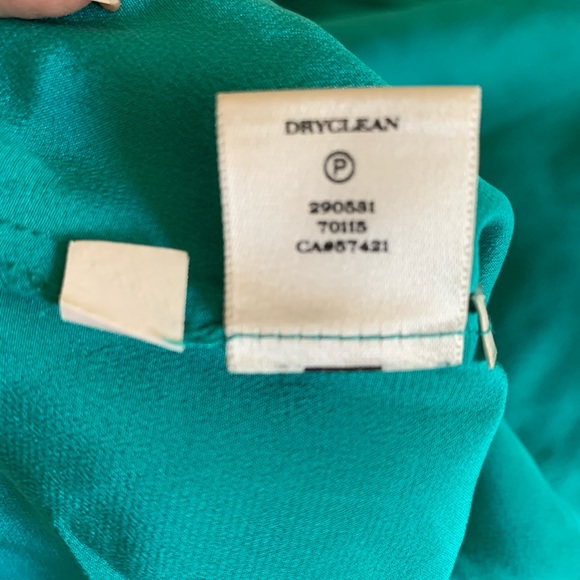 Ann Taylor 100% silk half button shirt/blouse 4P - Picture 7 of 9